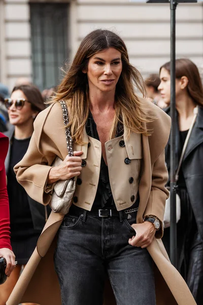 Christina Pitanguy Seen Elie Saab Show Paris Fashion Week Womenswear — Stock Photo, Image