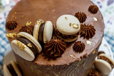 Kurabiyeli çikolatalı pasta.