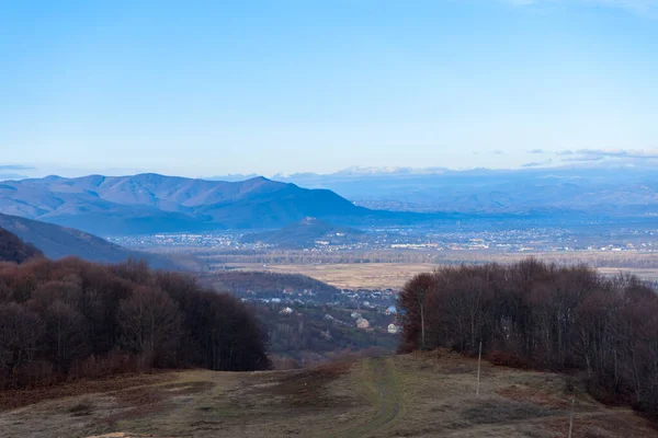 Panoramatický Výhled Údolí Chust Karpaty Ukrajina — Stock fotografie