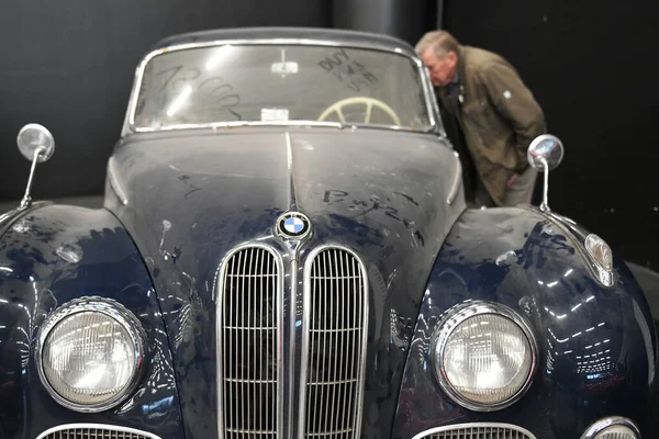 Coche Época Una Exposición Salzburgo Austria — Foto de Stock