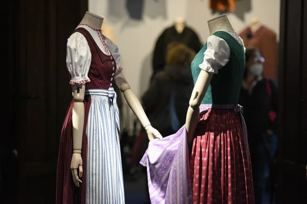 Dirndl Typical Austrian Bavarian Dress Europe — стоковое фото