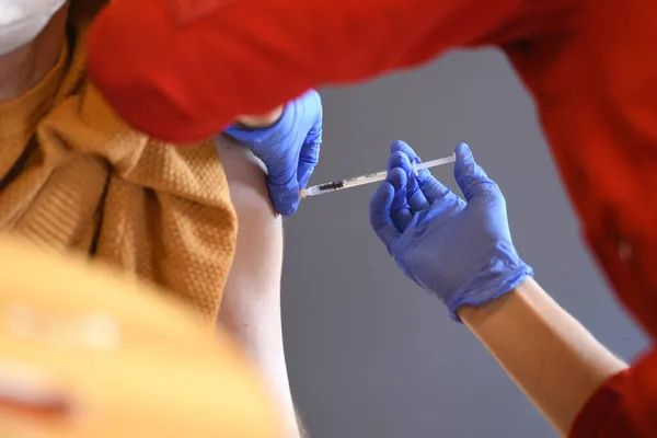 Očkování Proti Koroně Horním Rakousku Rakousku Evropě — Stock fotografie