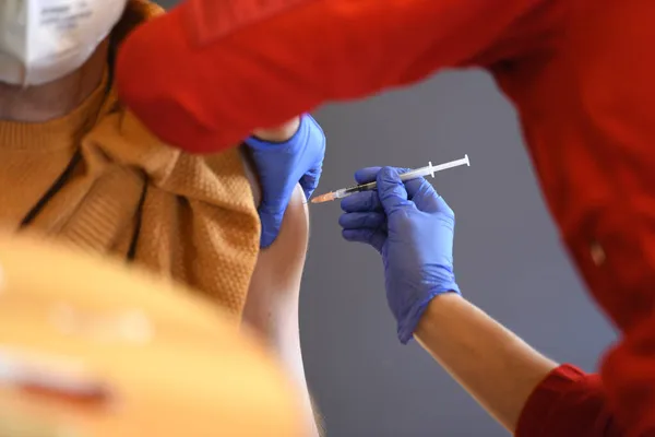 Očkování Proti Koroně Horním Rakousku Rakousku Evropě — Stock fotografie