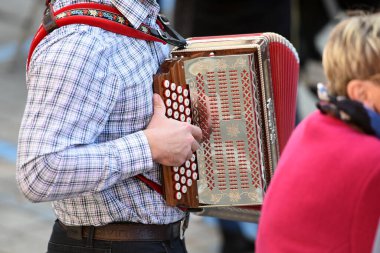 Styrian mızıka - Salzkammergut (Gmunden bölgesi, Yukarı Avusturya, Avusturya) 'da tipik bir müzik aleti