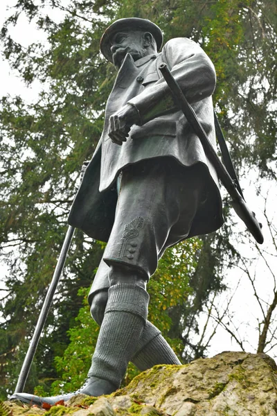 Άγαλμα Kaiser Στο Bad Ischl Salzkammergut Άνω Αυστρία Αυστρία Ευρώπη — Φωτογραφία Αρχείου
