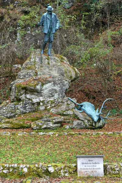 Estátua Kaiser Bad Ischl Salzkammergut Alta Áustria Áustria Europa — Fotografia de Stock