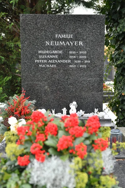 Grave Peter Alexander Grinzing Kyrkogård Wien Österrike Europa — Stockfoto