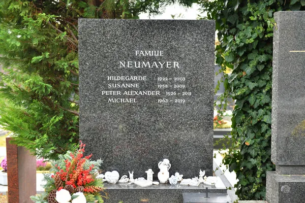 Tumba Del Cementerio Peter Alexander Grinzing Viena Austria Europa — Foto de Stock