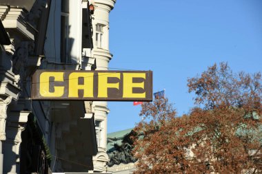 Viyana Avusturya, Avrupa 'da bir kafe işareti