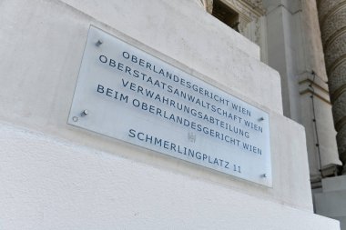 Viyana 'da Schmerlingplatz' daki Adalet Sarayı, Anayasa Mahkemesi (OGH), Avusturya, Avrupa