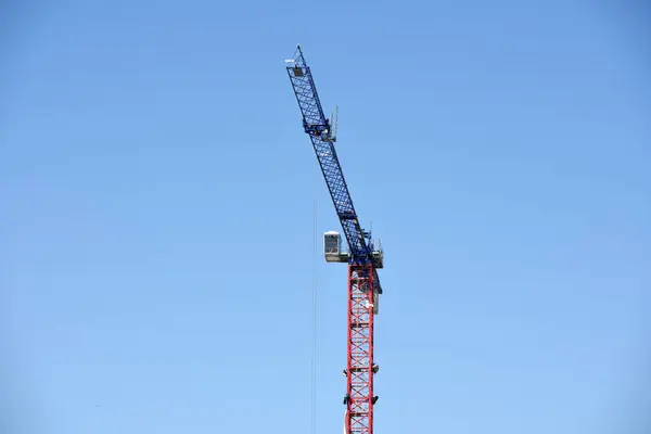 Construction Crane Construction Site Upper Austria — Stock fotografie