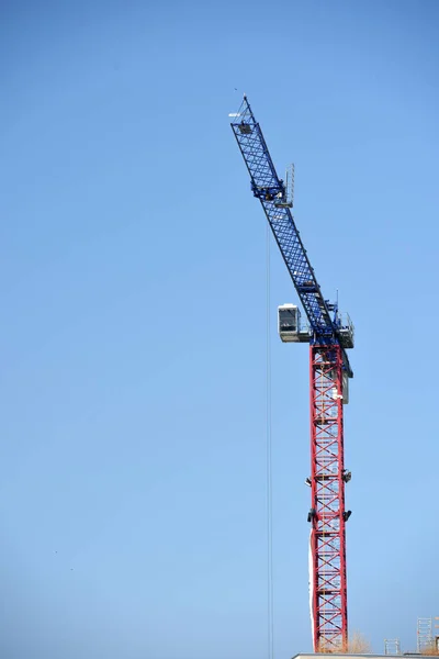Construction Crane Construction Site Upper Austria — Foto de Stock