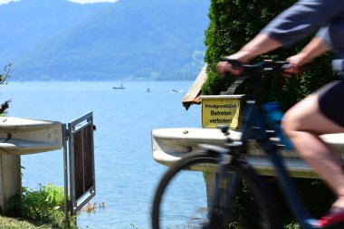 Private property on Lake Traunsee - entering prohibited