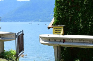 Private property on Lake Traunsee - entering prohibited