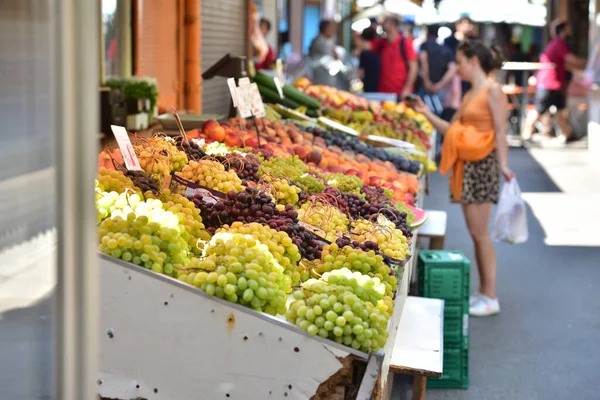 The famous green market Viktor-Adler-Markt in Vienna, Austria, Europe