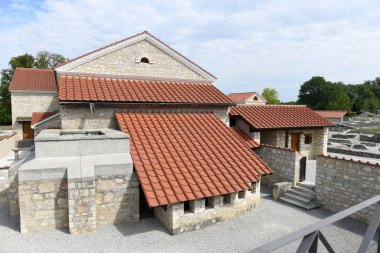 Roman town and archaeological excavations in Carnuntum, Austria