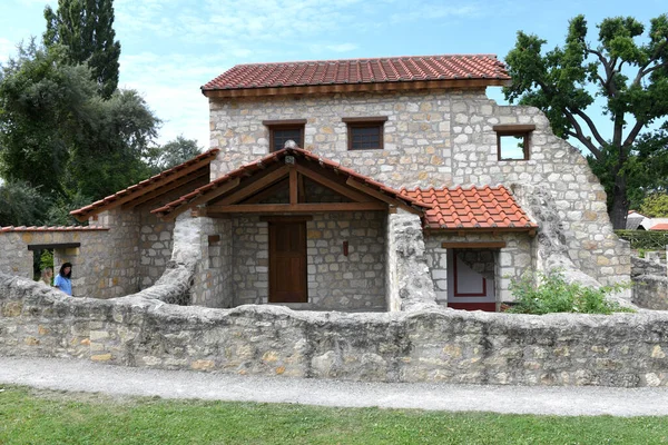 Roman Town Archaeological Excavations Carnuntum Austria — Foto Stock