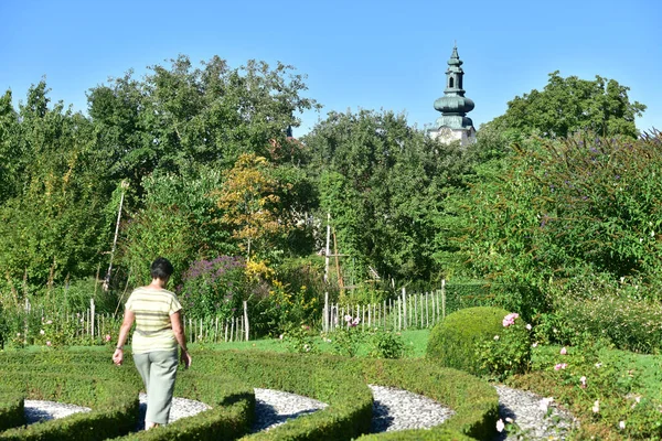 Jardin Cour Monastère Bénédictin Seitenstetten Basse Autriche Autriche — Photo