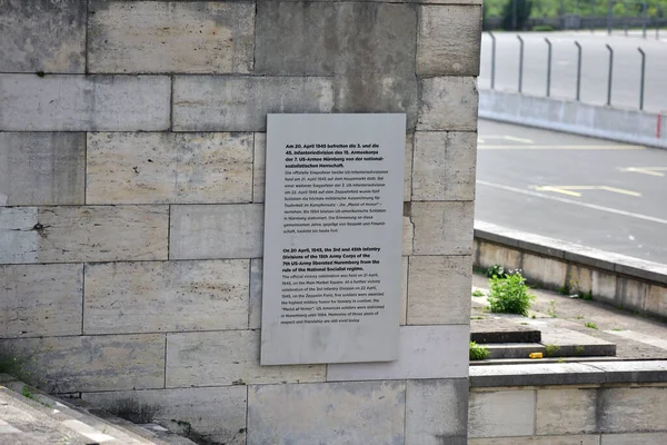 Zeppelin Veld Voormalige Nazi Partij Rally Grounds Neurenberg Beieren Duitsland — Stockfoto