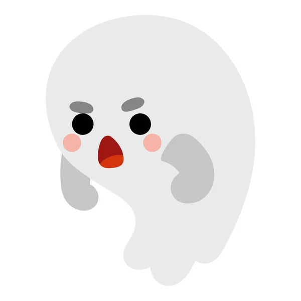 Cartoon Vector Illustration Children Ghost Character — Stock Vector