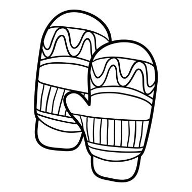 Çocuklar için boyama kitabı, Mitten nükteli geometrik desen