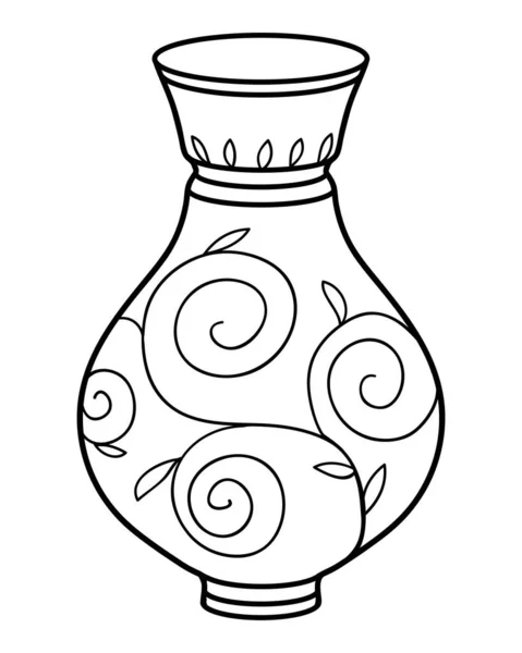 儿童彩色书 Vase — 图库矢量图片