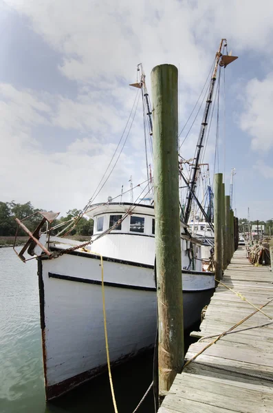 Креветочные лодки — стоковое фото