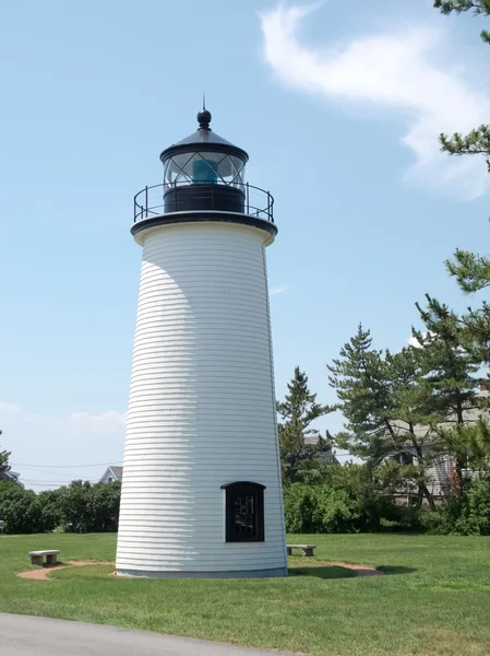 Śliwki lighthouse island — Zdjęcie stockowe