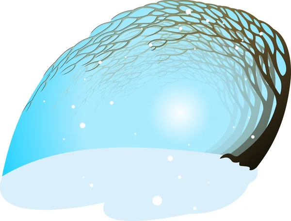 Zimní stromy — Stockový vektor