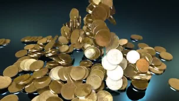 Fontanna monet — Wideo stockowe