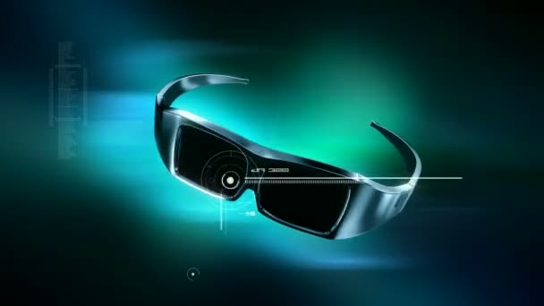 Animation de lunettes 3D — Video