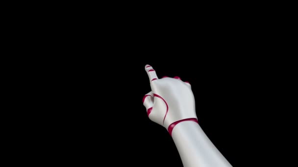 Robot Hand - Click — Stock Video