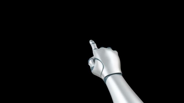 Рука робота — стоковое видео