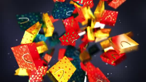 천천히 크리스마스 비닐봉지 애니메이션 — 비디오