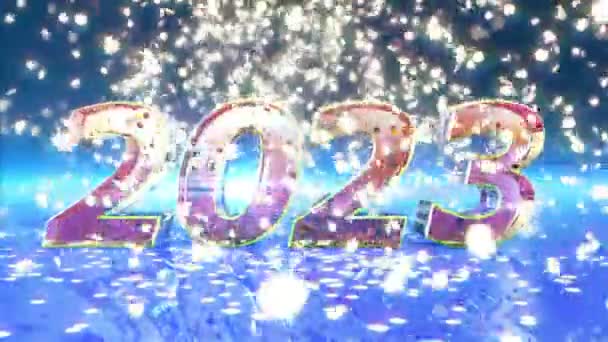 Animace Nového Roku 2023 — Stock video
