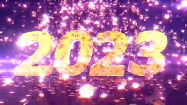 Neujahr 2023 Animation — Stockvideo