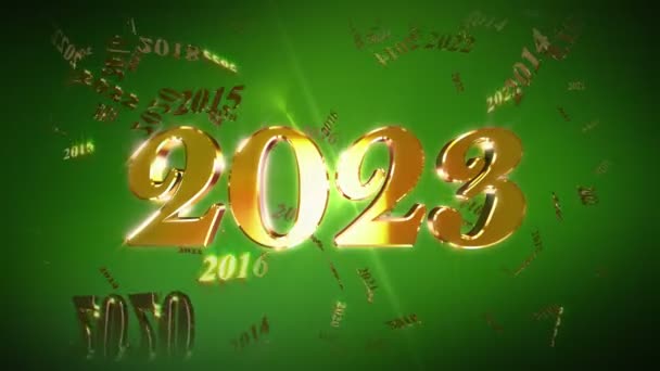 Nowy Rok 2023 Odliczanie Animacja — Wideo stockowe