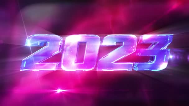 Capodanno 2023 Conto Alla Rovescia Animazione — Video Stock