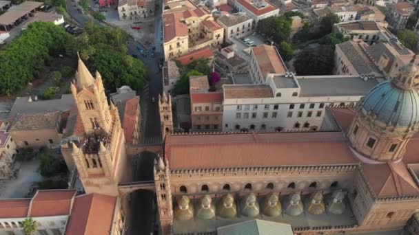 Catedral de Palermo iglesia de la archidiócesis católica de Palermo, Sicilia. — Vídeo de stock