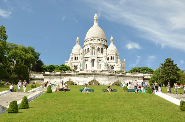 Sacre Coeur Basilica cathedral — Stock Photo, Image