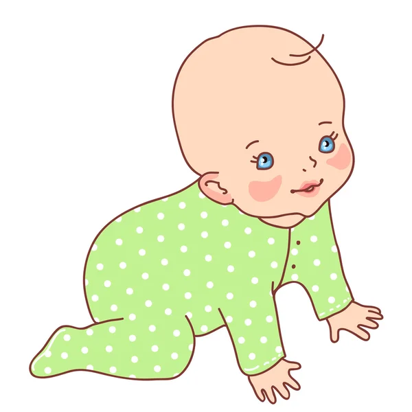 Doux personnage bébé — Image vectorielle