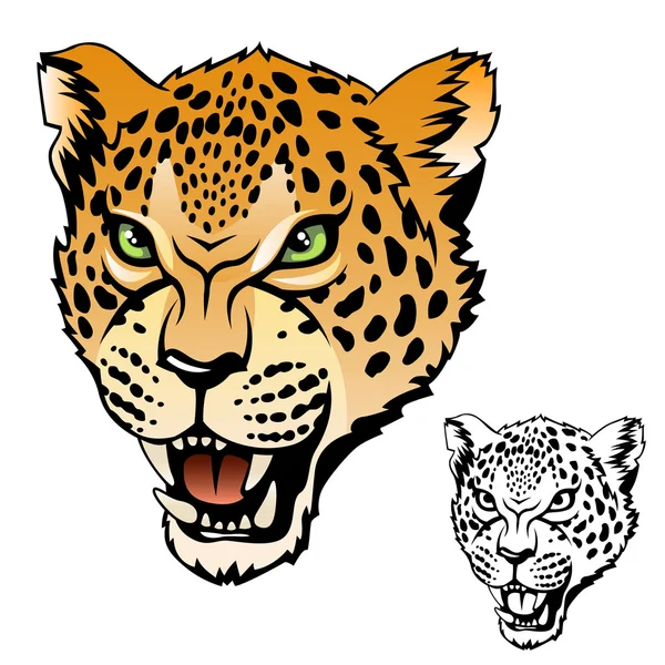 Jaguar hoofd — Stockvector