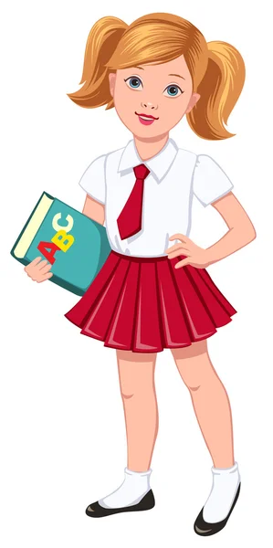 Schoolgirl — Stock Vector