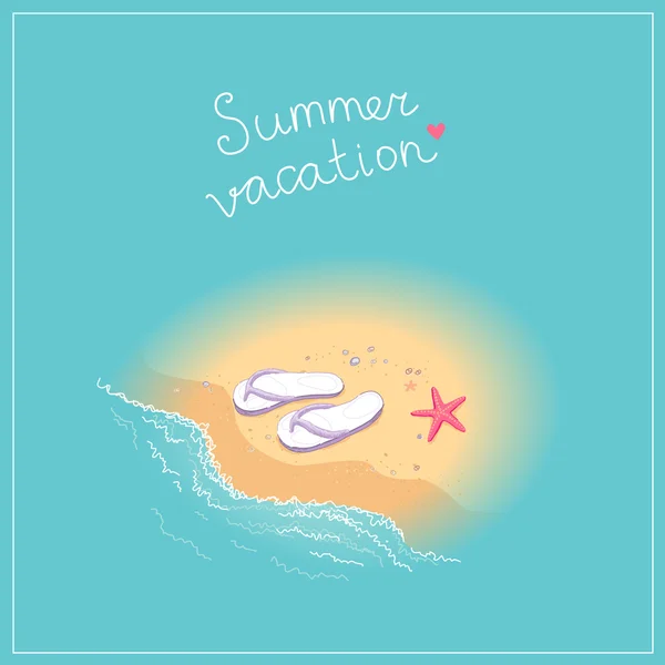Hintergrund Sommerurlaub — Stockvektor