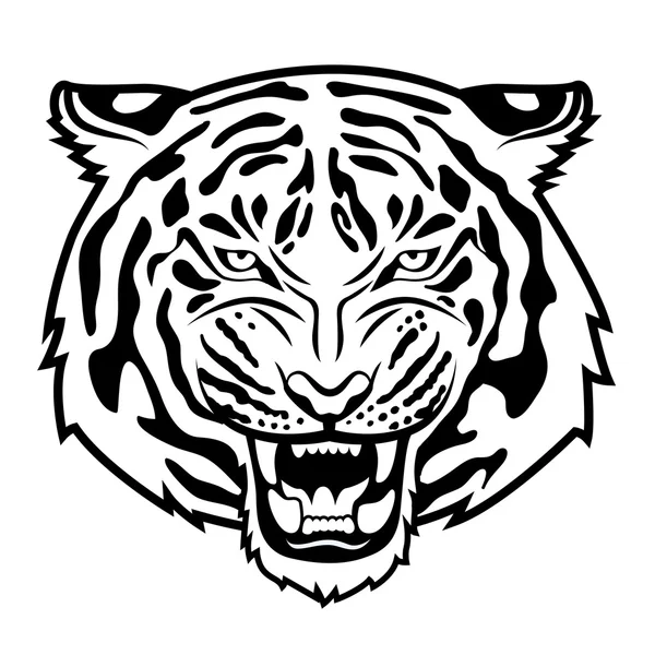 Cólera de tigre — Vector de stock