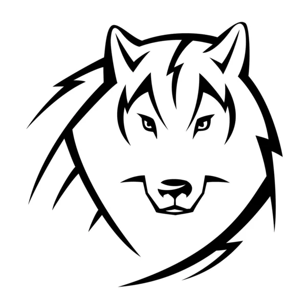 Tatuaje Wolf — Vector de stock