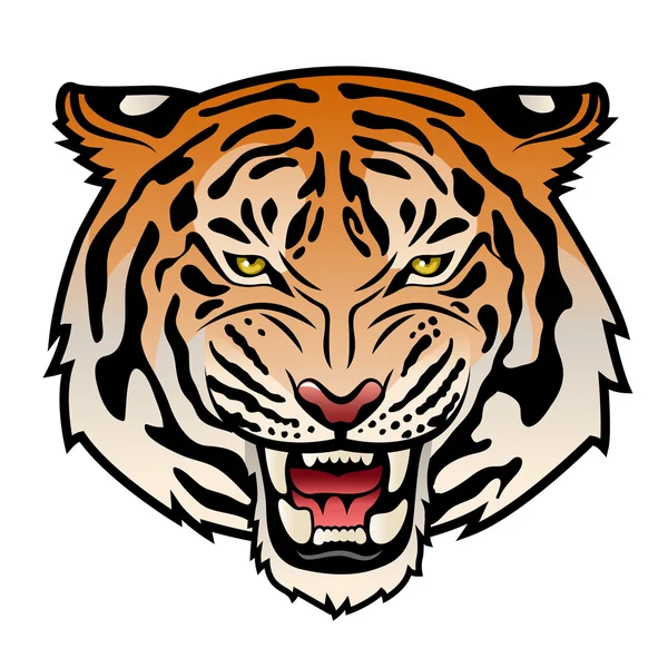 Tiger tattoo design Vector Art Stock Images | Depositphotos