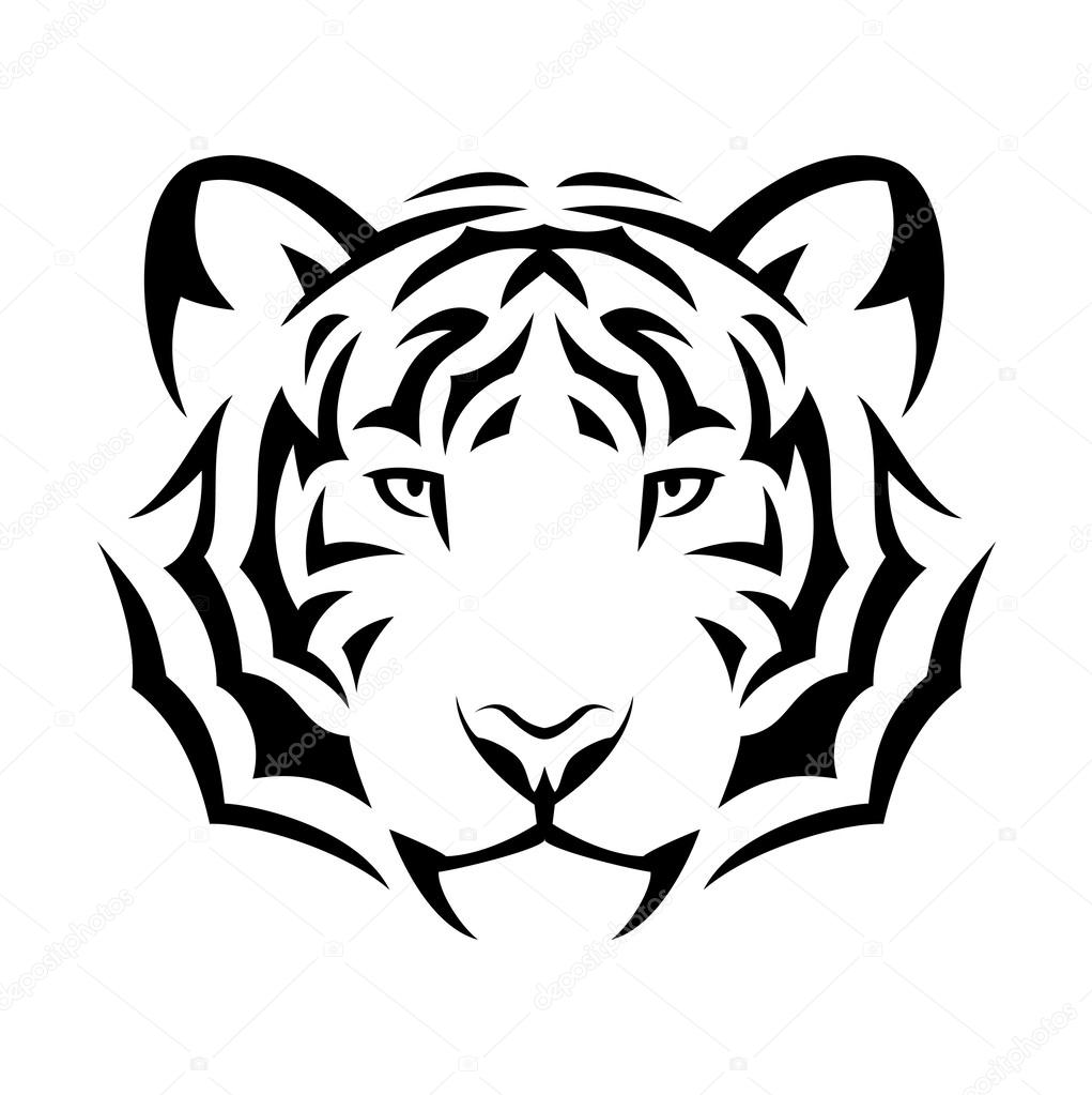 Tiger tattoo design Vector Art Stock Images | Depositphotos