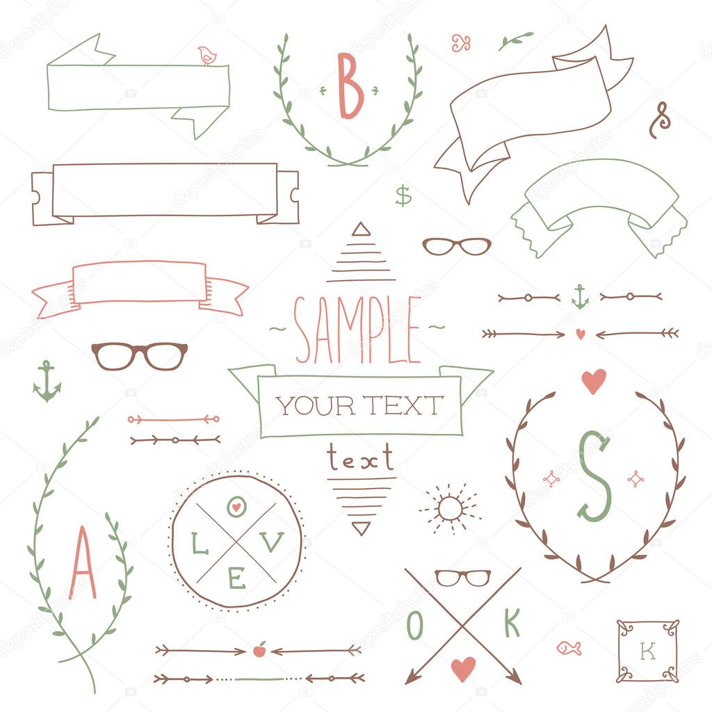 Hipster design elements