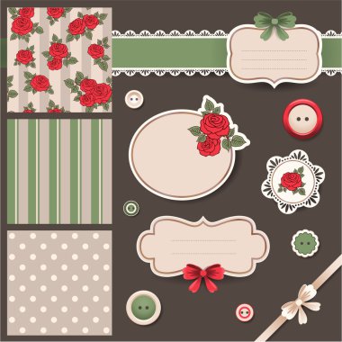 Scrapbook güller Dizayn